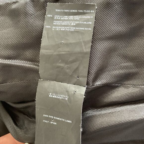 BALENCIAGA Woman's Leather Moto Bike Jacket in Gray, size FR34/XS/US 2 - Picture 11 of 16